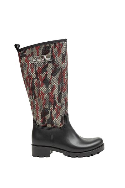Benetton ® |   Bn-50007 - 34124 Black Camf - Γυναικείες Μπότες