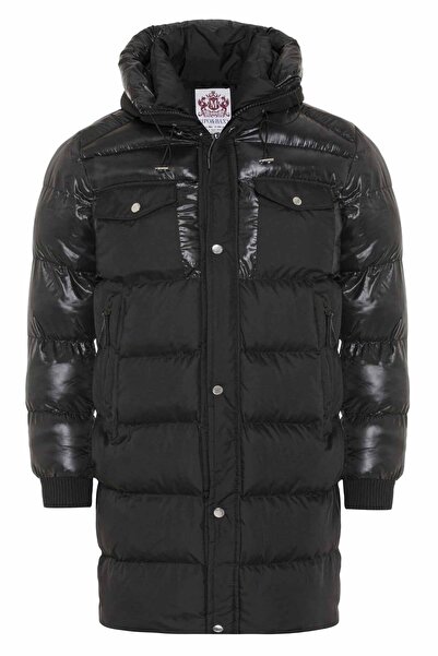 Cipo&Baxx Cm209 Long Overcoat Inflatable Men's Coat