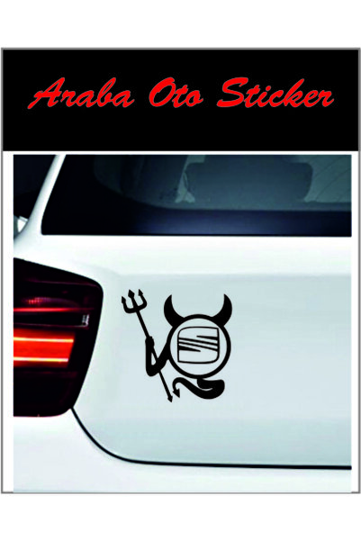Seat Şeytan Logo Sticker Uyumlu