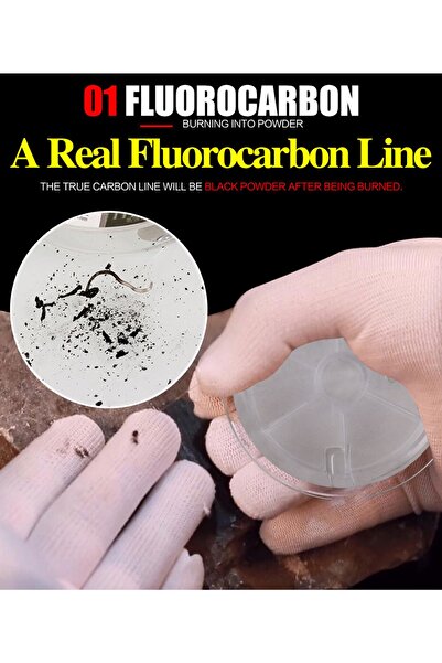 DORISEA Topcarbon 100% фторуглерод-0,36 мм, 100 метрів, 10,10 кг Çeker