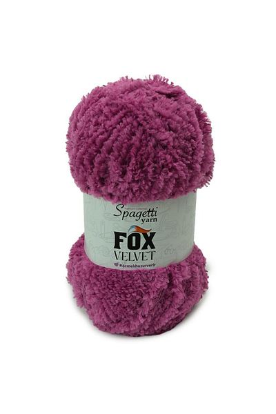 Spagettiyarn Πλεκτό νήμα Fox Velvet Purple Velvet