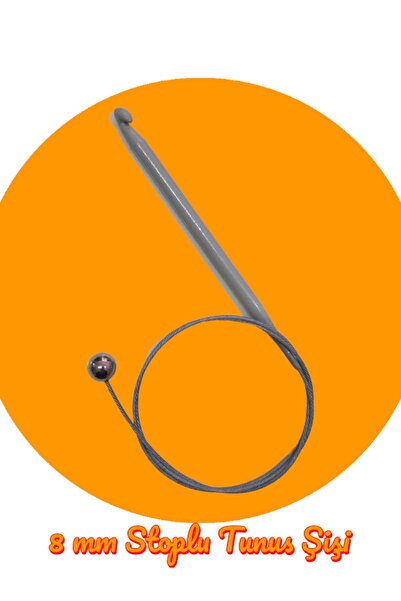 Masal Örgü Evi Sultan Stoplu Sârmă de oțel Misina 80 Cm Nr.:8,00 Mm Tunecan