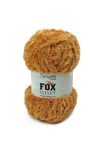 Spagettiyarn Πλεκτό νήμα Fox Velvet Bronze Velvet