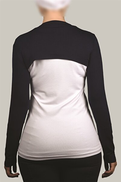 Altobeh Long Sleeve Hijab Bolero - Navy Blue