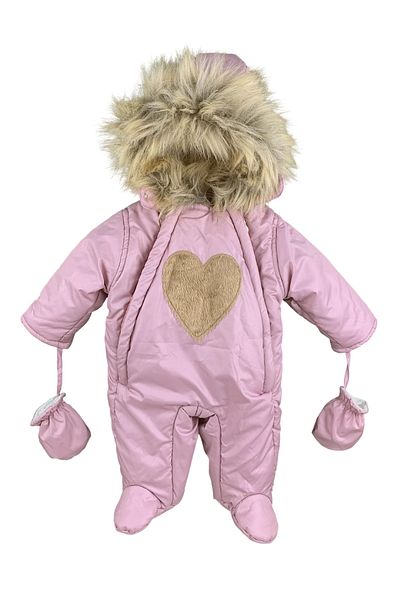 Luggi Baby Hooded Baby Girl Astronaut Coat and Gloves