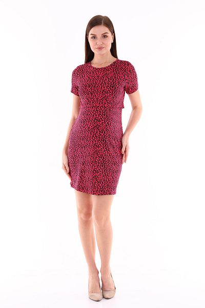 MEGHAN L.A Rochie cu imprimeu leopard pentru gravide cu alăptare