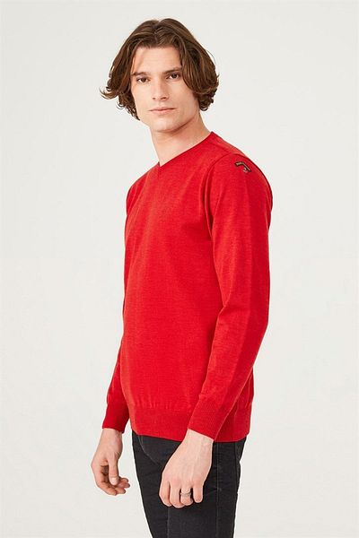PAUL&SHARK Men's V-Neck Knitwear Sweater