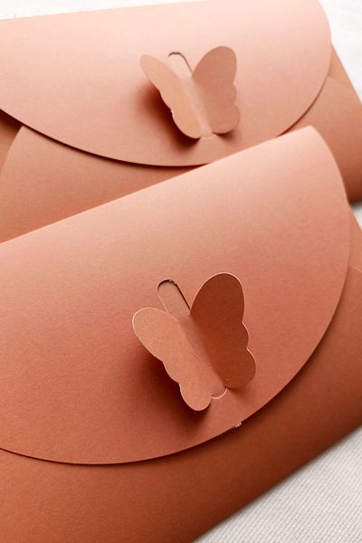 Dekorden Envelope with Butterfly Clasp, 100 Pieces