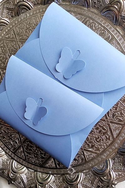 Dekorden Light Blue Invitation Envelope, 100 Pieces