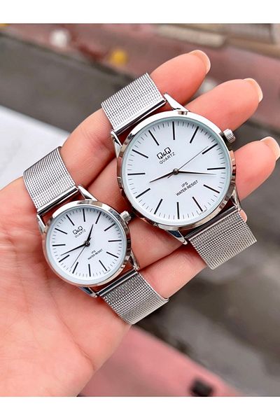 Q&Q Lover's Watch, Suit Watch, Couple's Watch Waterproof Original Product