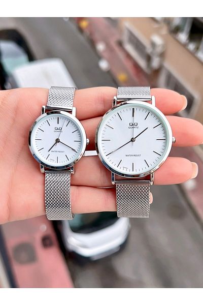 Q&Q Lover's Watch, Suit Watch, Couple's Watch Waterproof Original Product