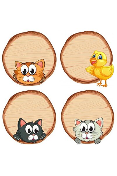 TELLGRAF REKLAM HİZMETLERİ ملصق مدرسي (4x4 سم 24 قطعة)