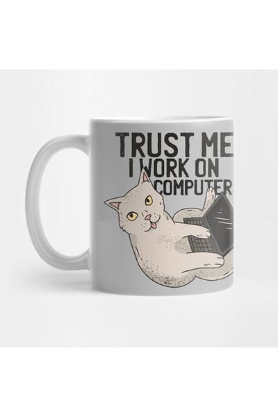 Pixxa Trust Me, I Have Memories from Computers - Cat Mug Cup