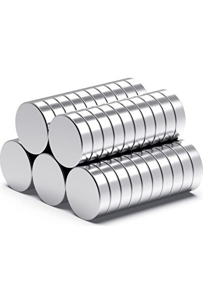 Dünya Magnet 10 Adet, Yuvarlak Neodyum Mıknatıs, 10x3 Mm, Güçlü Magnet
