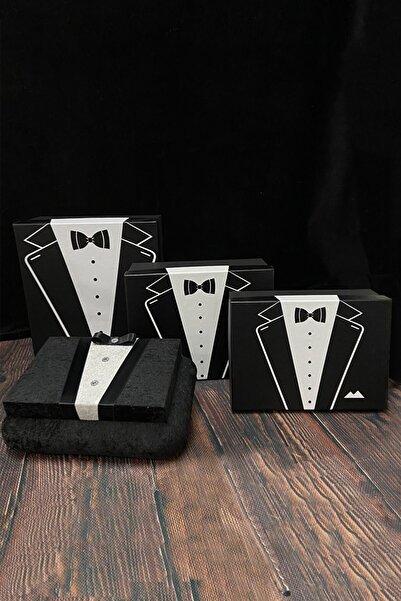 Çt Çeyizci Tekstil Damat Bohça, Çeyiz Kutu Seti 4lü Set