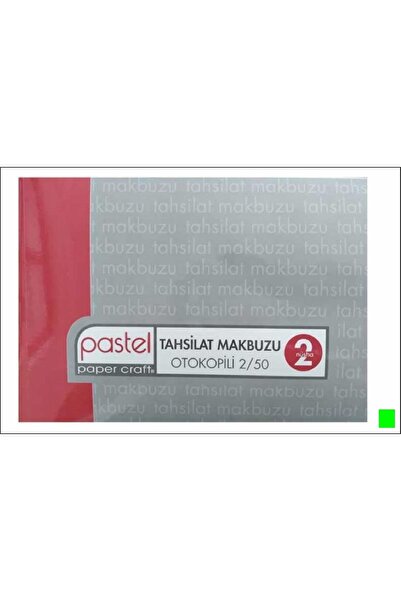 Pastel Tahsilat Makbuzu 14x20 Cm Boyutunda (b.boy) 2/50 A5 Otokopili 2 Nüsha ...