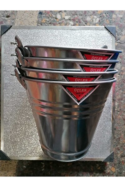 Üçler Metal Galvaniz Su Ve Kum Kovası No 32 13 lt 4 Adet