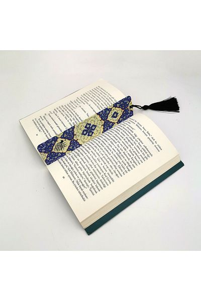 BAKSEPETE Rumi Pattern Printed Tasseled Bookmark Bookmark, bookmark-130