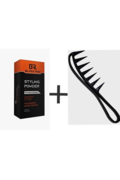 Black Red Toz Şekillendirici Pudra Natural 20 Gr + Şekillendirici Tarak