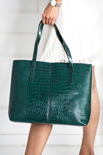 Reddington Női krokodilmintás 2 ujjú cipzáras nagy méretű táska válltáska, kuplungtáska, laptoptáska