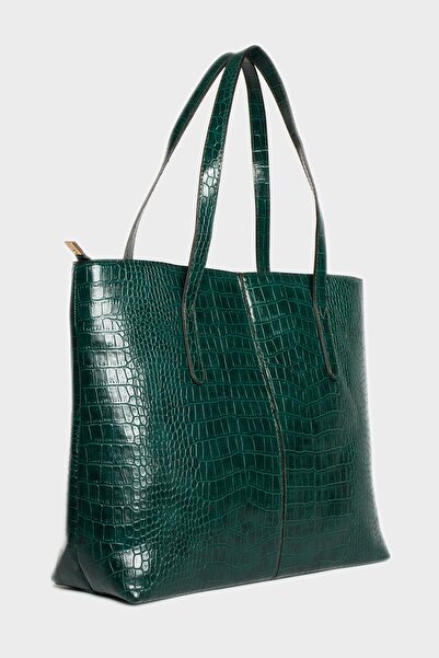 Reddington Női krokodilmintás 2 ujjú cipzáras nagy méretű táska válltáska, kuplungtáska, laptoptáska