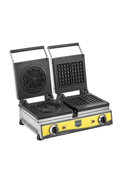 Remta Çiftli Kare + Çiçek Model (16 Çap) Waffle Makinası Elektrikli