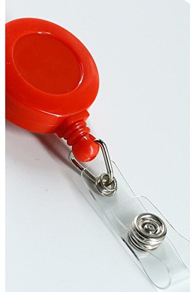 İPAX Kırmızı Yaka Kartı Aksesuarı Kart Yoyosu Plastik Yoyo Yaka Kartlığı Yaka...