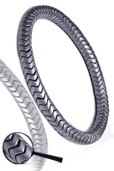 Tesbih Atölyesi Certified Aaa Silver Color Hematite Stone Bracelet - Tarnish Resistant