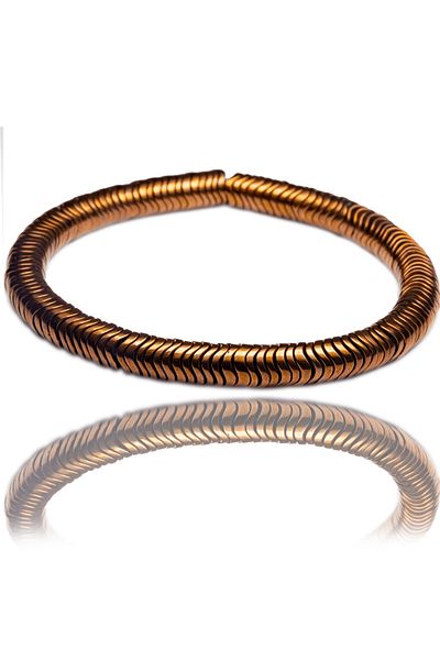 Tesbih Atölyesi Certified Aaa Rose Color Hematite Stone Bracelet - Tarnish Resistant