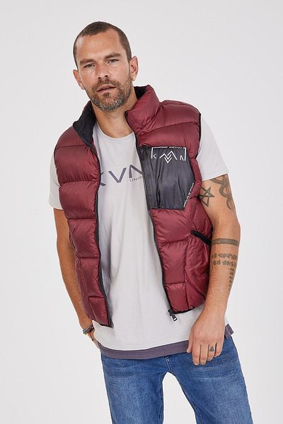 Kevin Ανδρικό φουσκωτό γιλέκο K209 Claret Red