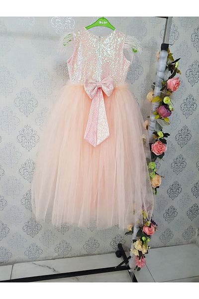 Kidstore Rochii lungi pentru copii cu fundita la spate
