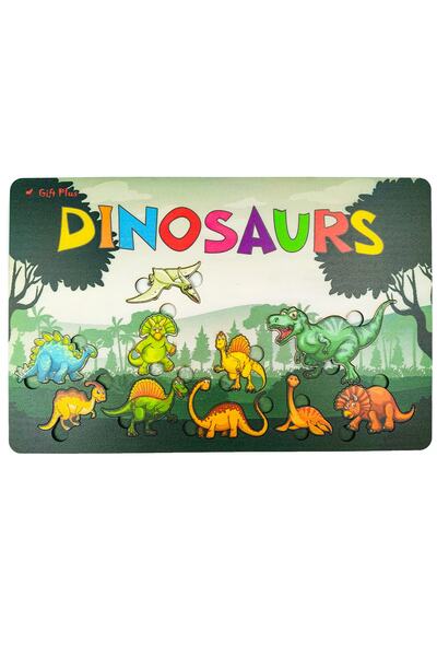 artı dekor Dinozorlar Çocuk Eğitici Oyuncak Bultak Yapboz Puzzle (25X40)