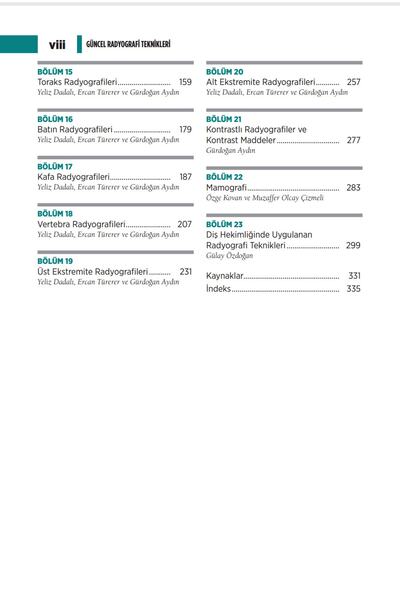 Dünya Tıp Kitabevi Radyografi Teknikleri