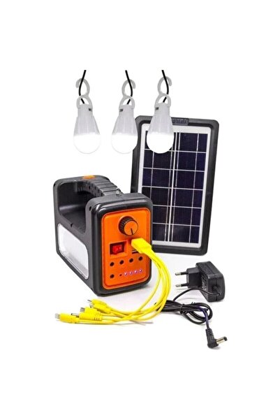 gold light Gold Lıght Profesyonel Kamp Feneri Gs-535 Solar Panelli Usb-blutut...