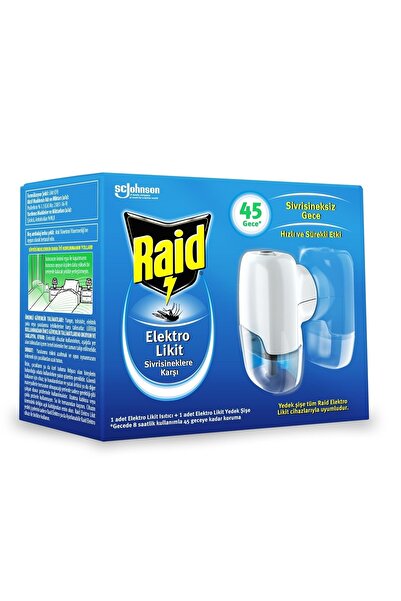 Raid Elekro Likit Cihaz Ve 1 Yedek 45 Gece (sivrisinek)