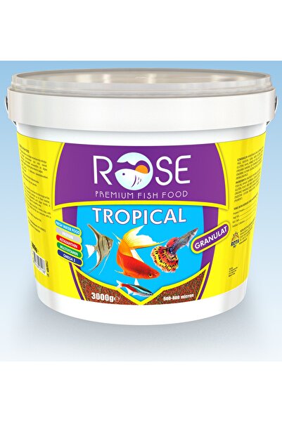 Rose Tropical Granulat 3 Kg Kova Tropikal Balık Yemi