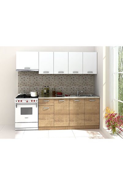 Kenyap Sümela Mutfak Dolabı 220 Cm Tezgah Dahil