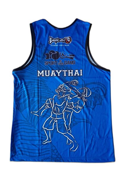 Dragon Giftoom Spor Federasyon Logolu Dijital Baskılı Muay Thai Atlet