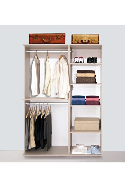 Kenyap Plus 817541 Flexi Kapaksız Giysi Dolabı 140 cm Coton Bej