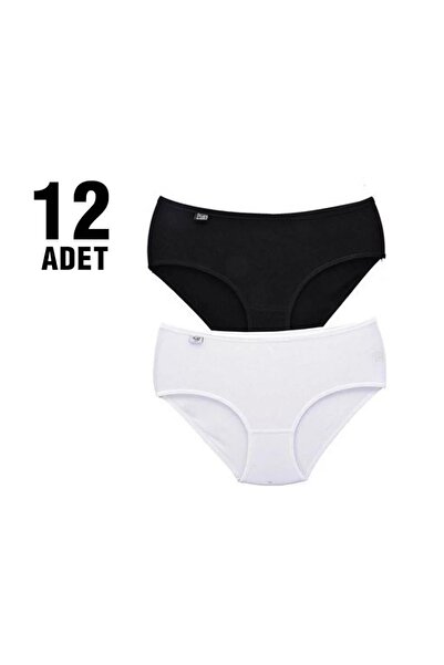 Tutku Renkli Likralı Bato Külot 12'li
