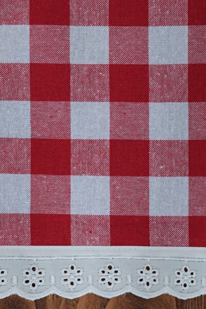 cotton maison Napkin Checkered Scalloped 6 Pieces Retro 20x30 Cm