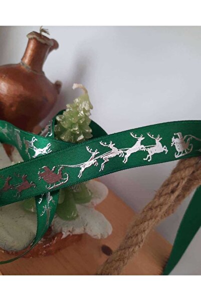 İMREN AKSESUAR شرائط الساتان المطبوعة على شكل غزال سانتا كلوز للعام الجديد 2 ...