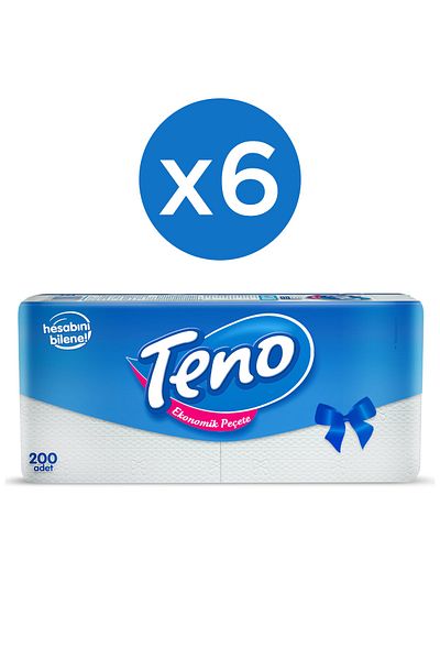 Teno 200 Napkins - 6 Pieces X