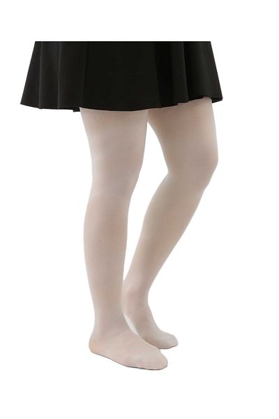 SIRRI Girl's 50 Den Plain Bone Pantyhose
