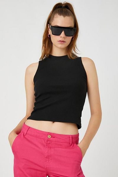 Koton Γυναικείο Αμάνικο Crop Athlete 3wal30013ık