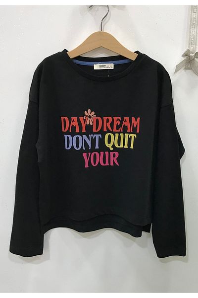 Çikoby Girl's Mushroom Printed Sweatshirt