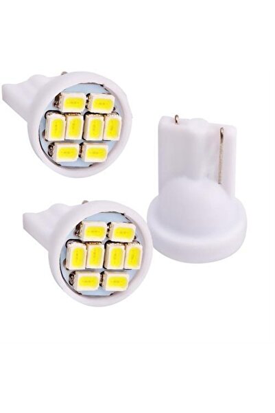 BsElektronik T10 Beyaz Led 4 Adet (2 Takım) Park, Plaka, Iç Aydınlatma Uyumlu...