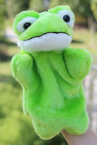 My Love My Box Hand Puppet Frog Plush Toy