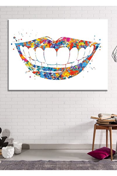 Morfil Sanat Atölyesi Pictură decorativă pe pânză cu efect de acuarelă specia...