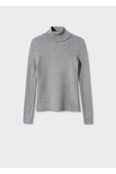 MANGO Woman Curved Turtleneck Sweater